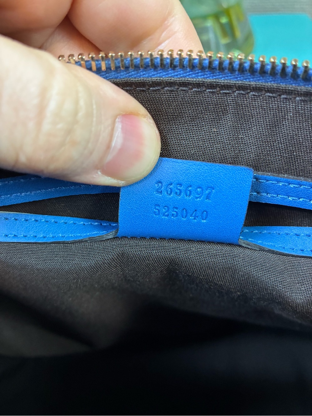 Gucci Guccissima Blue Leather Joy Boston Bag - Authentic & Pristine Condition - Picture 14 of 16